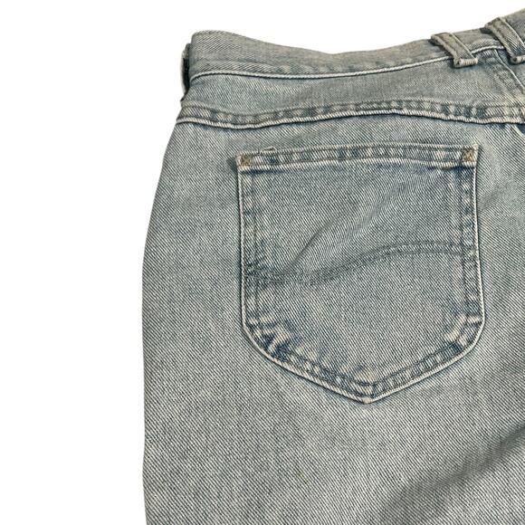 Lee Original Jeans Light Wash High Rise Straight Leg Womens 16S - Picture 8 of 9